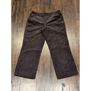 Vintage Liz Claiborne Pants Womens 16 38x29 Brown‎ Corduroy Straight Leg Stretch
